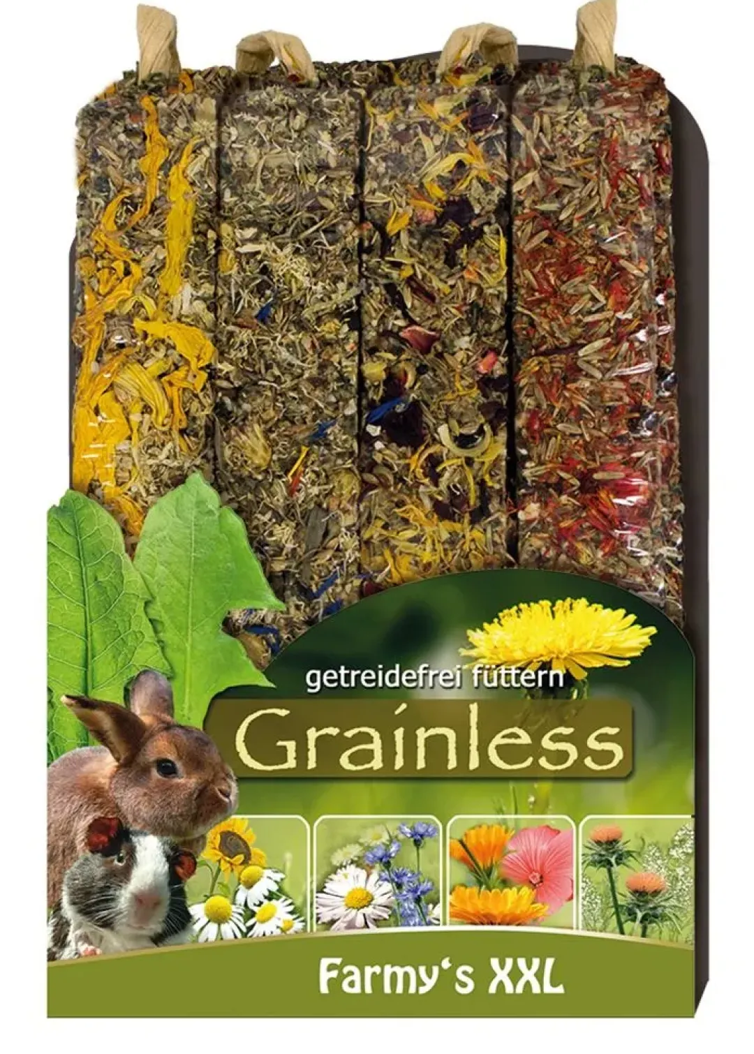 Best ys Grainless Gnaverstænger XXL - Blomster 4 pak Foder & Snack Til Gnavere & Kanin