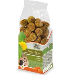Outlet JR Grainless Drops Gulerod 140 g Foder & Snack Til Gnavere & Kanin
