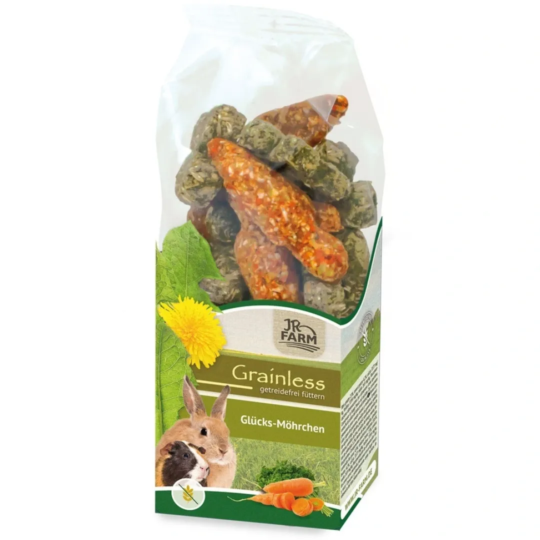 Sale JR Grainless Heldige Gulerødder 125 g Foder & Snack Til Gnavere & Kanin