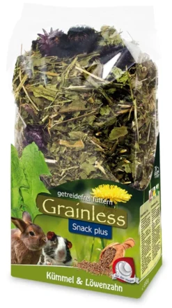 Hot JR Grainless PLUS Kommen/Mælkebøtte 100 g Foder & Snack Til Gnavere & Kanin