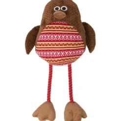 Sale Jule Robin Fugl med pivelyd - sjov bamse til hunde Hundelegetøj Til Alle Hunde Leg Og Aktivering Året Rundt|Legetøj Til Hvalpe - Sjov Leg, Aktivering Og Tryghed Fra Første Dag