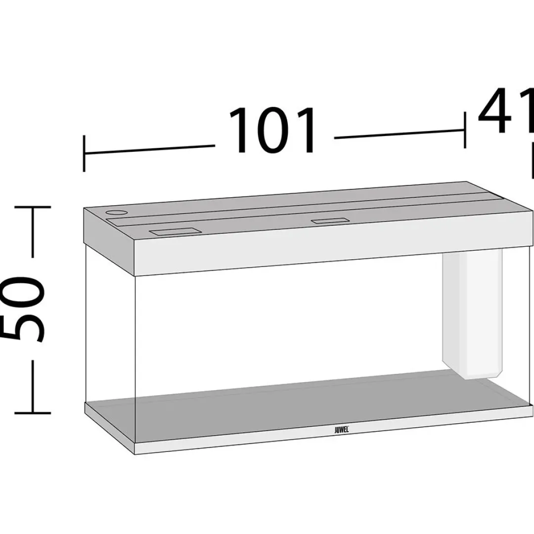Hot Rio 180 L Eg 101x41x50 cm Akvarier