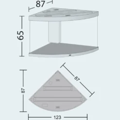 Juwel Trigon 190 LED Eg Aquarium Akvarier