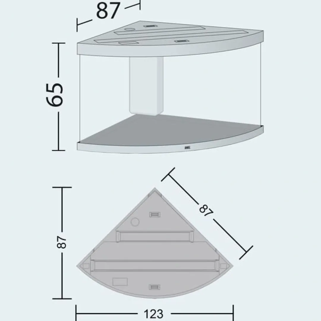 Juwel Trigon 190 LED Eg Aquarium Akvarier