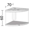 New Juwel Trigon 190 L hvidt Aquarium Akvarier
