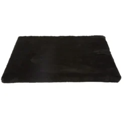 Clearance Kattens no 1 Bund med plys 57x57 cm Sort Kradsetræer Og Klatremøbler Til Kat