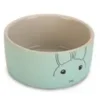 Discount Keramikskål mint/grå 12 cm Drikkeflasker & Foderskåle Til Gnavere & Kaniner