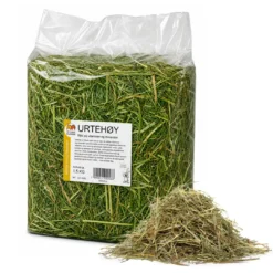 Sale 1,5 kg Urtehø Hø - Rig på mineraler Foder & Snack Til Gnavere & Kanin