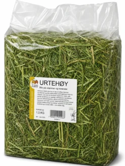 Sale 1,5 kg Urtehø Hø - Rig på mineraler Foder & Snack Til Gnavere & Kanin