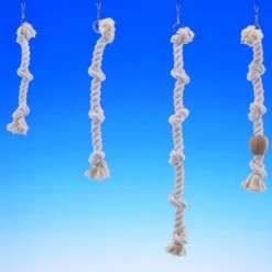 Clearance Klatrereb med knuder 38 cm Bundlag Og Udstyr Til Fuglebure