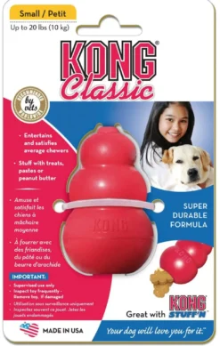Outlet Classic Small Rød - klassisk tyggelegetøj i gummi Hundelegetøj Til Alle Hunde Leg Og Aktivering Året Rundt|Legetøj Til Hvalpe - Sjov Leg, Aktivering Og Tryghed Fra Første Dag