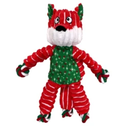 Online Holiday FloppyKnots Fox S/M - jule hundelegetøj Julelegetøj Til Dyr