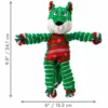 Best Holiday Floppy Knots Fox S/M - et klassisk plys-hundelegetøj med reb og knuder, pivelyd og juletema. Julelegetøj Til Dyr|Hundelegetøj Til Alle Hunde Leg Og Aktivering Året Rundt