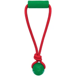 Best Holiday Jaxx Brights Tug Ball Mix M - hundelegetøj 30,5 x 13 x 6,5 cm Julelegetøj Til Dyr