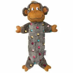 Best Hundelegetøj LowStuff Monkey Grå L 40 cm - abe bamse til hunde Hundelegetøj Til Alle Hunde Leg Og Aktivering Året Rundt|Legetøj Til Hvalpe - Sjov Leg, Aktivering Og Tryghed Fra Første Dag