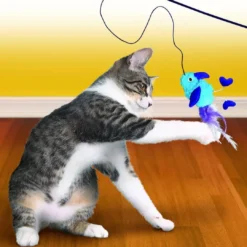 Kattelegetøj Feather Teaser Mix 47 cm Killingelegetøj - Sjov, Træning Og Aktivering For Killinger|Kattelegetøj