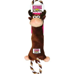 Outlet Tugger Knots Moose Brun L 48 cm - reb og bamse i et Hundelegetøj Til Alle Hunde Leg Og Aktivering Året Rundt|Legetøj Til Hvalpe - Sjov Leg, Aktivering Og Tryghed Fra Første Dag