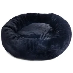 Outlet KW Fluffy Donut hundeseng Ø 60 cm TILBUD Sort Hundesenge Og Kurve Til Hunde - Bløde Og Komfortable|Sovepladser Til Hvalpe - Hundesenge, Kølemåtter Og Trygge Hvilesteder