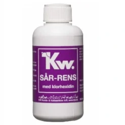 New KW Sår rens med klorhexidin 100 ml Plejemidler Til Hund Med Fokus På Sundhed Og Velvære|Pleje Af Hvalpe - Alt I Plejemidler Til Pels, Poter Og Hud