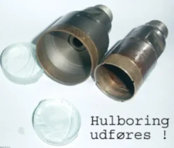 Hot Leje af Hulboringsbor samt messing adaptor Akvarier