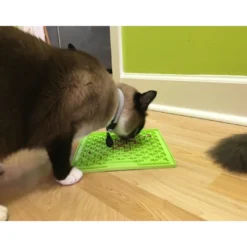 New Slikkemåtte 20 x 20 cm Orange - aktiveringsmåtte til hunde Killingelegetøj - Sjov, Træning Og Aktivering For Killinger|Hundelegetøj Til Alle Hunde Leg Og Aktivering Året Rundt