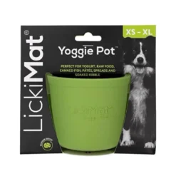 Hot Yoggie Pot Grøn 10 cm - aktiveringsskål til hunde Hundelegetøj Til Alle Hunde Leg Og Aktivering Året Rundt|Legetøj Til Hvalpe - Sjov Leg, Aktivering Og Tryghed Fra Første Dag