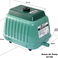 Clearance LP100 Luftpumpe 8400 l/t Havedamspumper Og -Dyser|Akvariefilter Og Pumpe