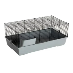 New Marsvin og kaninbur Cavia 120 cm grå Bure & Tilbehør Til Gnavere & Kaniner