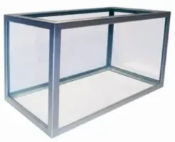 Online sølv aluminiums akvarie 160 liter. Akvarier
