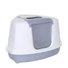 Discount kattetoilet til hjørne 56x45x39 cm grå Kattetoiletter Og Kattegrus|Killingetoilet Og Grus Til Killinger - Nem Renlighed Fra Start