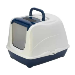 Hot kattetoilet 50x39x37 cm i Blue Berry Kattetoiletter Og Kattegrus|Killingetoilet Og Grus Til Killinger - Nem Renlighed Fra Start
