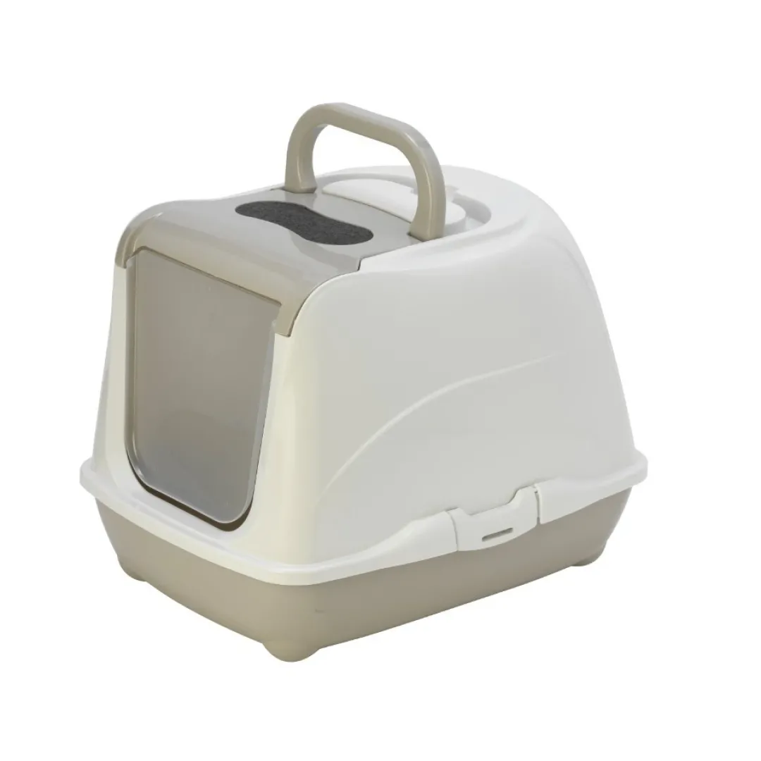 Best kattetoilet 50x39x37 cm i grå Kattetoiletter Og Kattegrus|Killingetoilet Og Grus Til Killinger - Nem Renlighed Fra Start