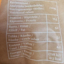 Hot VAINU Hundesnack Okselunge 140 g - naturlige træningssnacks Snacks Til Hvalpe - Lækre Godbidder Til Træning Og Forkælelse|Hundeguf Og Tyggeben Til Hunde