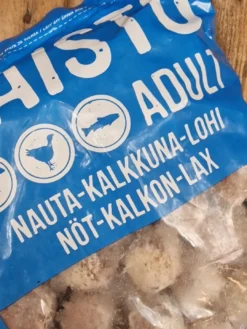 Online Vaisto Blå Okse Kalkun Laks - 3 kg råfoder til hund Hundefoder