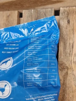 Online Vaisto Blå Okse Kalkun Laks - 3 kg råfoder til hund Hundefoder