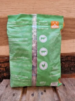 Best Vaisto Grøn Okse Gris Kylling 800 g - Naturligt hundefoder med kød og grønt Hundefoder