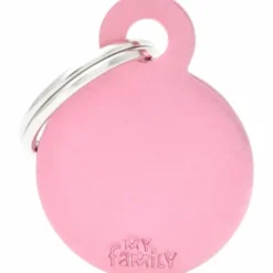 Discount Basic Cirkel pink lille Hundetegn Til Hvalpe - Sikkerhed Og Tryghed Hvis Hvalpen Løber Væk|Hundetegn Og Smykker Med Stil Og Sikkerhed