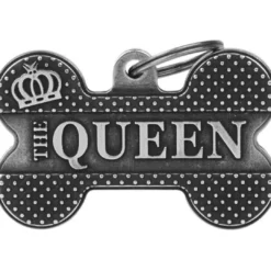 Best Ben Bronx The Queen XL Sølv Hundetegn Til Hvalpe - Sikkerhed Og Tryghed Hvis Hvalpen Løber Væk|Hundetegn Og Smykker Med Stil Og Sikkerhed