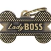 New Ben XL Lady Boss Guld Hundetegn Til Hvalpe - Sikkerhed Og Tryghed Hvis Hvalpen Løber Væk|Hundetegn Og Smykker Med Stil Og Sikkerhed