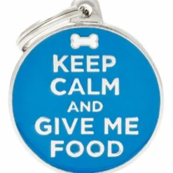 Outlet Keep Calm And Give Me Food Hundetegn Til Hvalpe - Sikkerhed Og Tryghed Hvis Hvalpen Løber Væk|Hundetegn Og Smykker Med Stil Og Sikkerhed