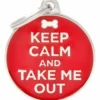 Online Keep Calm And Take Me Out Hundetegn Til Hvalpe - Sikkerhed Og Tryghed Hvis Hvalpen Løber Væk|Hundetegn Og Smykker Med Stil Og Sikkerhed