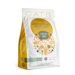 Natura Diet Kattefoder Adult Sterilised Kylling 8 kg - til steriliserede katte Kattefoder & Snacks