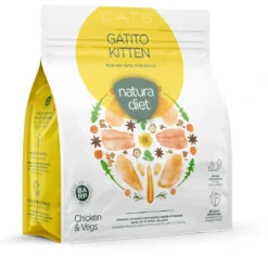 Natura Diet Kattefoder Killing Kylling 400 g - naturligt tørfoder til killinger Killingefoder - Sundt Kattefoder Til Killinger I Alle Racer|Kattefoder & Snacks