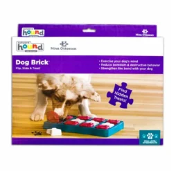 Discount Brick Niveau 2 Turkis - sjovt hundespil Hundelegetøj Til Alle Hunde Leg Og Aktivering Året Rundt|Legetøj Til Hvalpe - Sjov Leg, Aktivering Og Tryghed Fra Første Dag