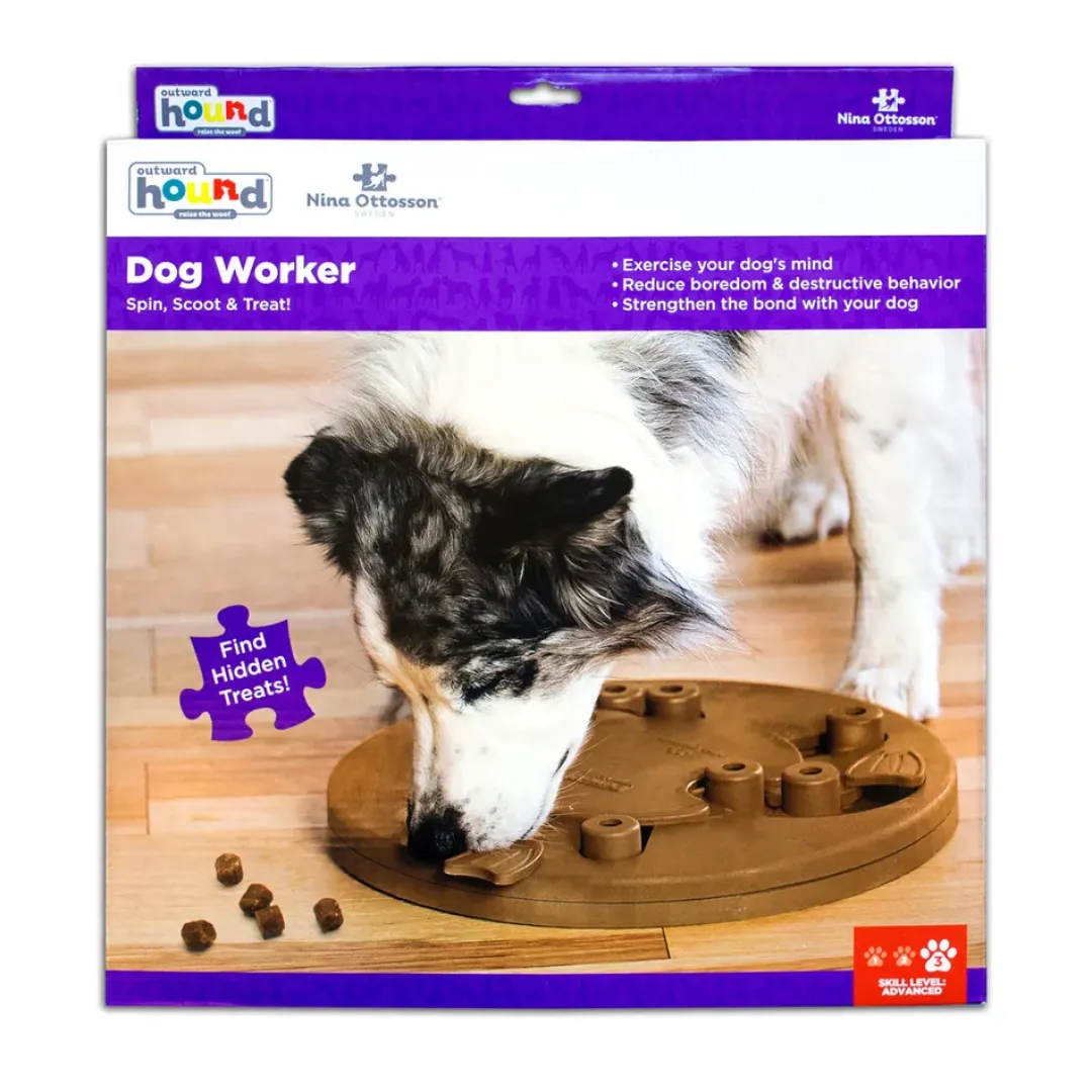 Discount Dog Worker - aktivitetslegetøj til hunde niveau 3 Hundelegetøj Til Alle Hunde Leg Og Aktivering Året Rundt|Legetøj Til Hvalpe - Sjov Leg, Aktivering Og Tryghed Fra Første Dag