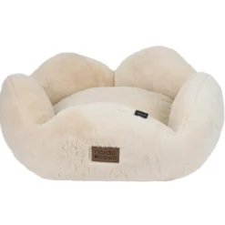 Hot Flora plys hundeseng Small 57 x 57 cm Beige Hundesenge Og Kurve Til Hunde - Bløde Og Komfortable|Sovepladser Til Hvalpe - Hundesenge, Kølemåtter Og Trygge Hvilesteder