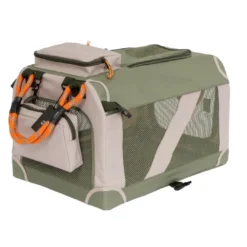 Discount Foldbart luksus hundebur i stof Army M - komfort og ro Transport Og Adgang Til Hvalpe - Tryg Og Nem Hverdag|Transport Og Adgang For Hunde - Tryg Og Nem Hverdag