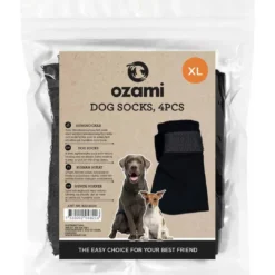 Discount hundesokker XL sort - bløde sokker til store hundepoter Hundetøj Til Hvalpe - Varme Dækkener Og Sko Til Trygge Gåture|Hundetøj Til Alle Hunde Med Varme Dækkener Og Sko