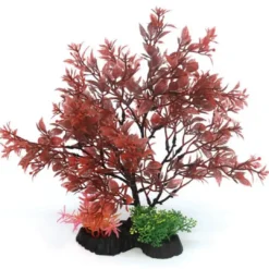 Plastic Plant red 9x24cm Akvarieplanter