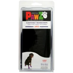 Best Pawz hundesko Large 10,2 cm sort Hundetøj Til Hvalpe - Varme Dækkener Og Sko Til Trygge Gåture|Hundetøj Til Alle Hunde Med Varme Dækkener Og Sko